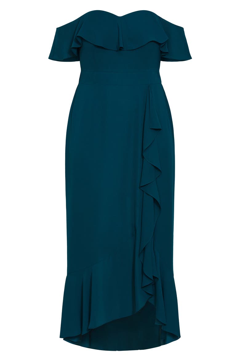 Remy Midi Dress, Alternate, color, EMERALD