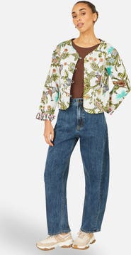 Yumi Print Reversible Cotton Jacket