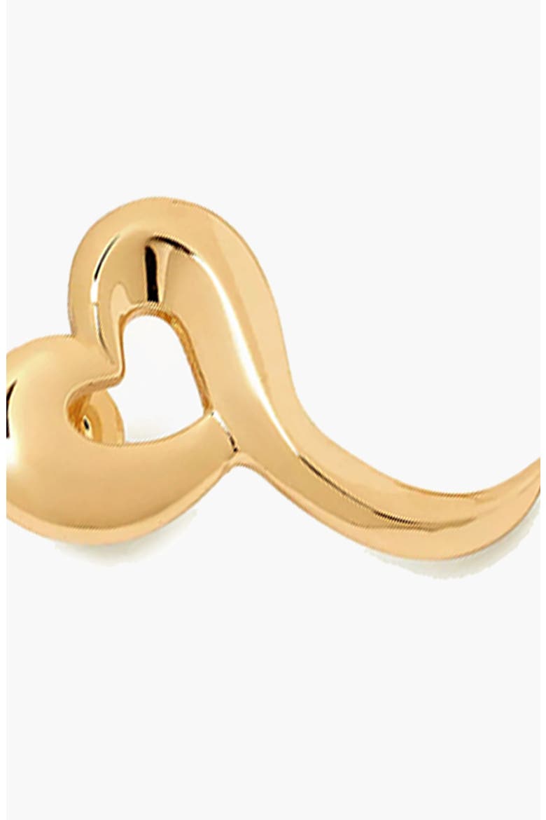 Love Heart Short Necklace in Gold, Alternate, color, Gold