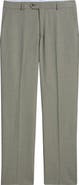 Berle Lightweight Flat Front Mesh Weave Wool Dress Pants