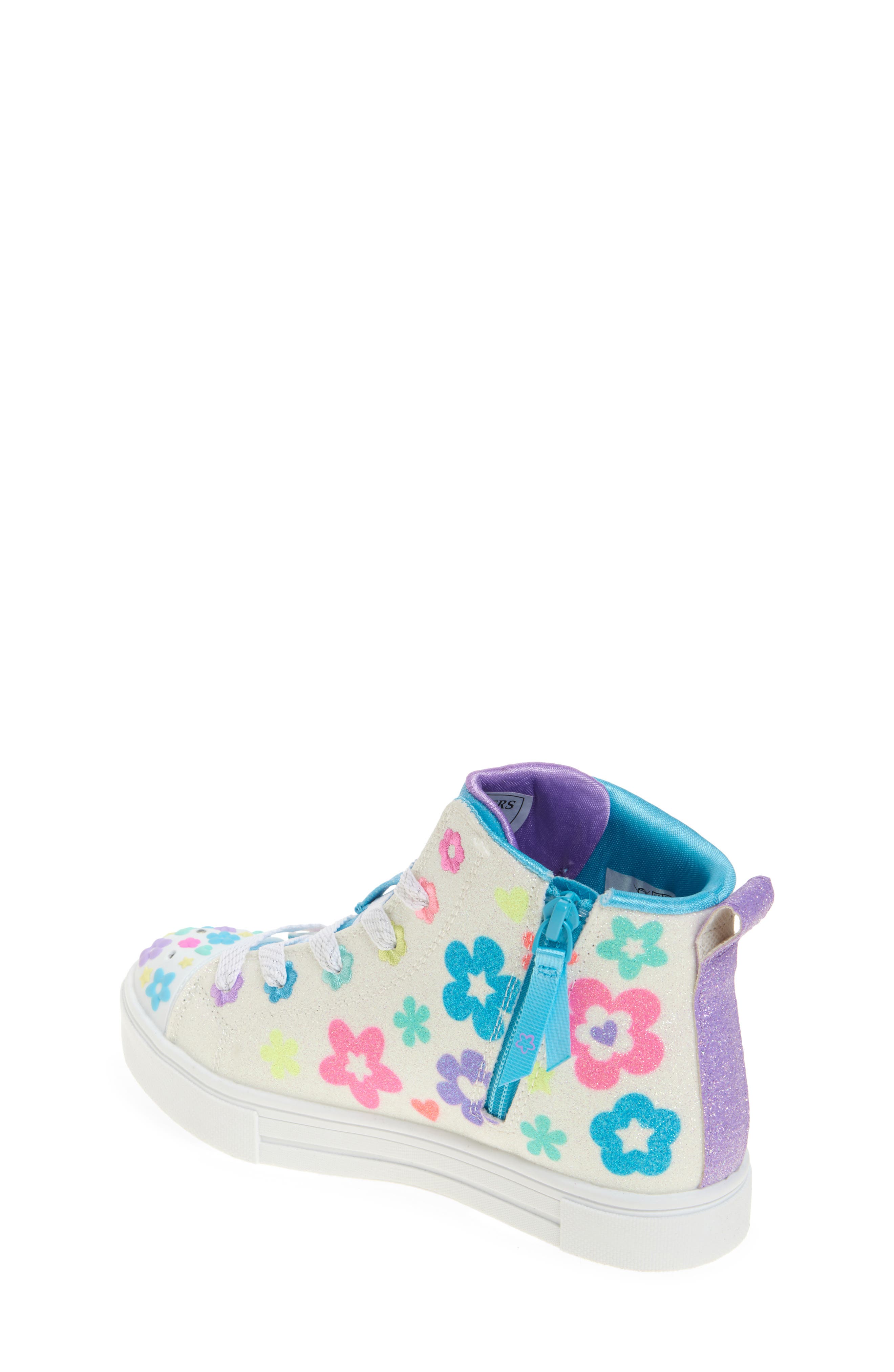 SKECHERS Kids
 Twinkle Sparks Light-Up Sneaker, Alternate, color, White/ Multi