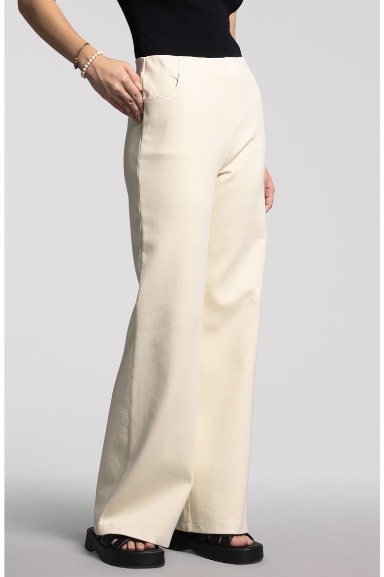 Genevieve Wide Leg Pants, Alternate, color, IVORY