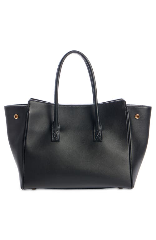 Balenciaga Mini Hampton Leather Tote In Black