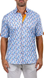 Maceoo Galileo Marthy Short Sleeve Button-Up Shirt