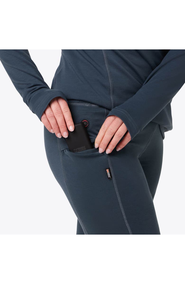 Mobile Warming Baselite Lightweight Heated Base Layer Pant - Women's, Alternate, color, Arctic Blue