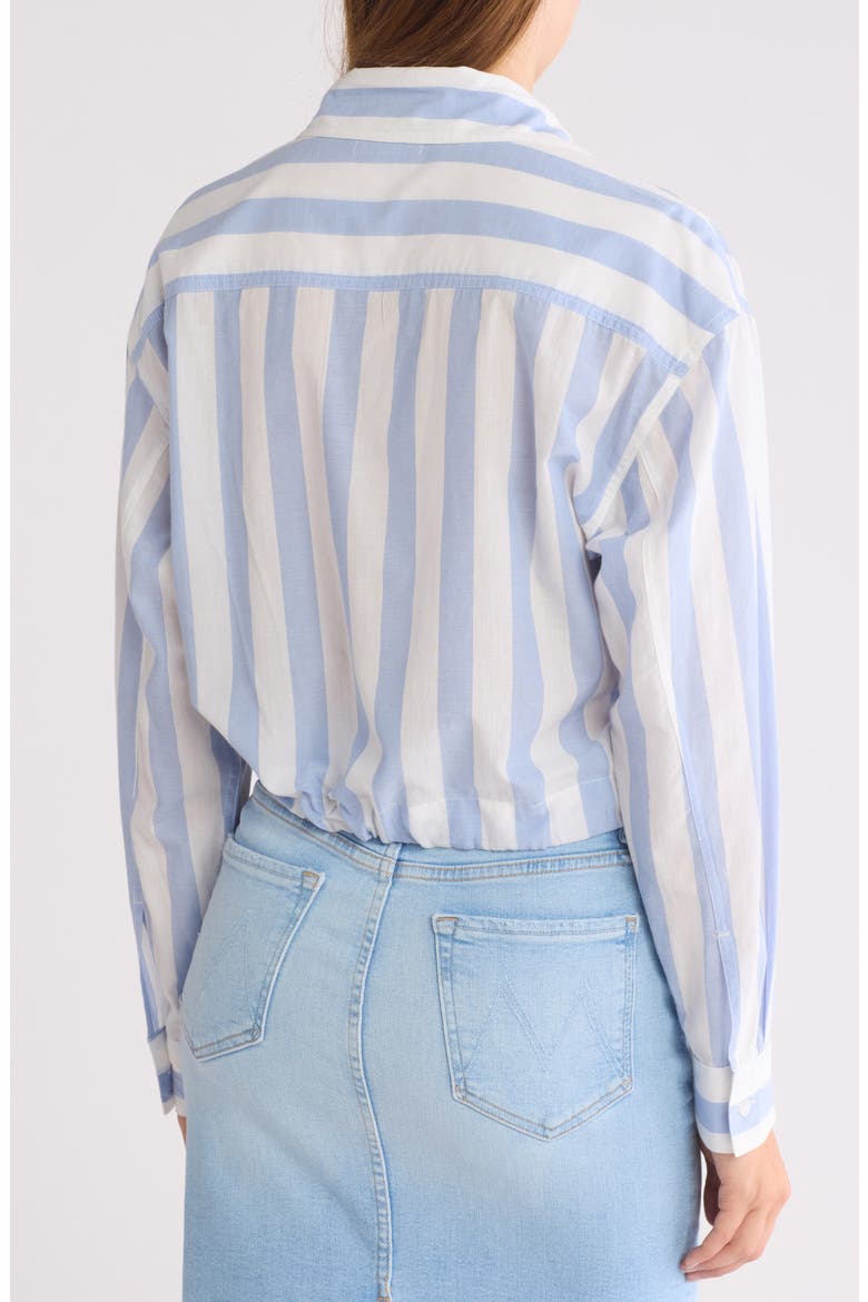 The Tied Up in Knots Stripe Button-Up Shirt, Alternate, color, CAFE CULTURE