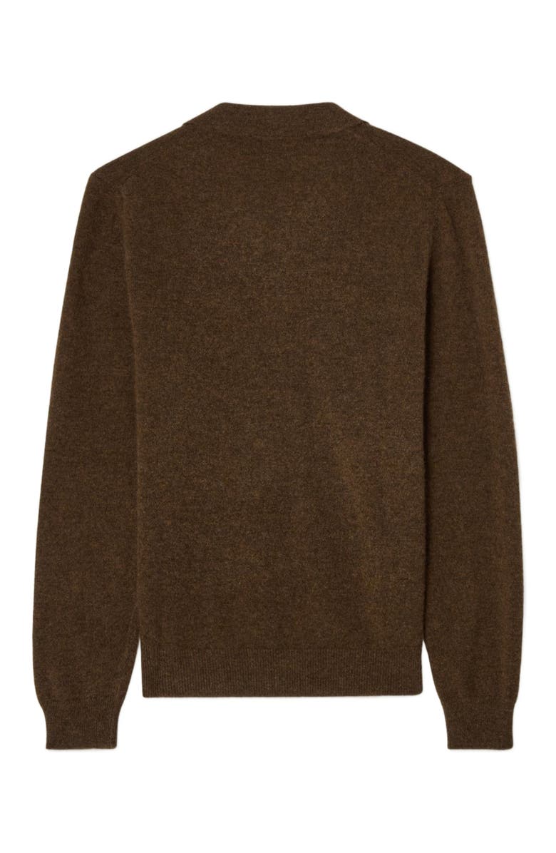 Robert Talbott Parsons Johnny Collar Sweater, Alternate, color, Loden
