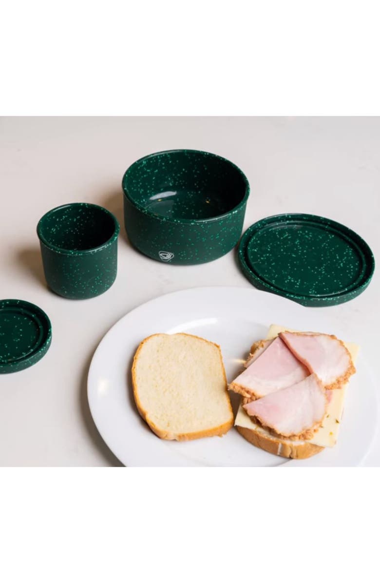 Silipint 3 Pack Silicone Lidded Bowls, 10/20/30oz, Alternate, color,