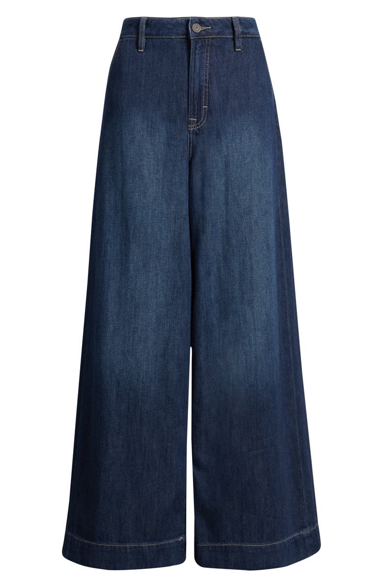 HIDDEN JEANS High Waist Super Wide Leg Jeans, Alternate, color, Dark Wash