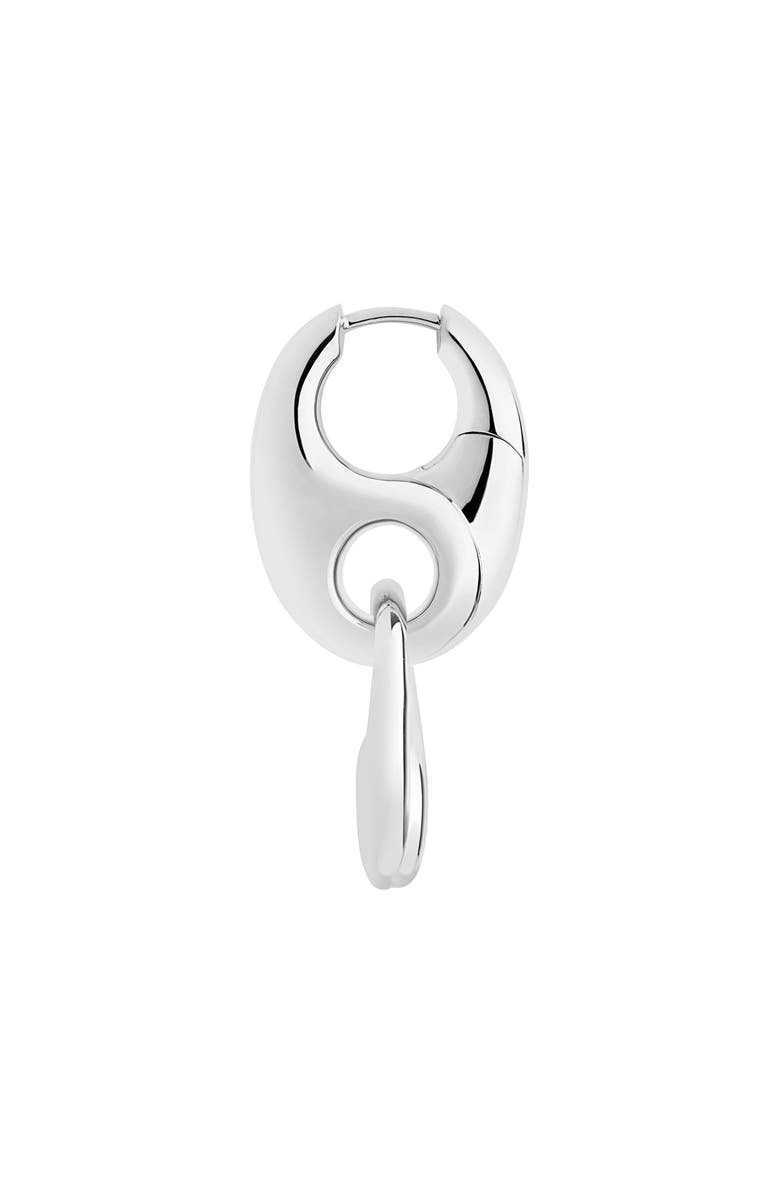 Maria Black Ballroom Single Huggie Earring, Main, color, 