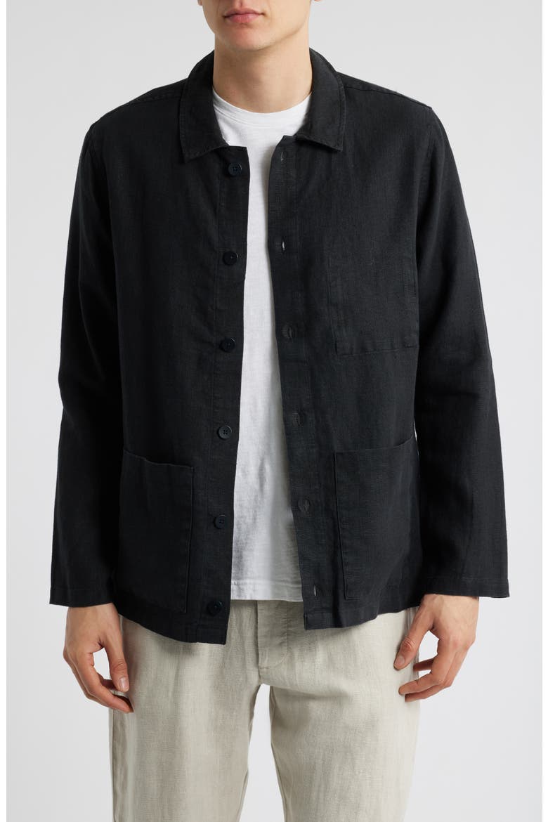Kite Linen Jacket, Main, color, NIGHT