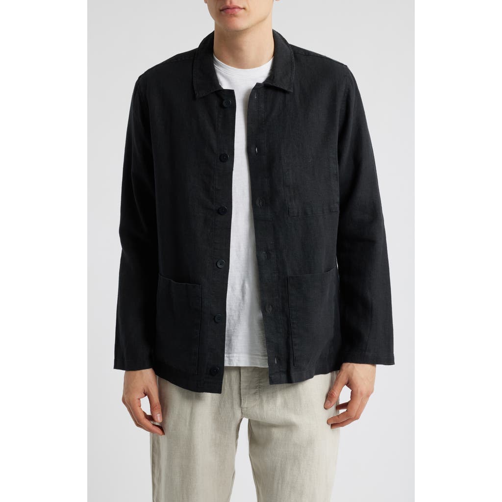 Alex Crane Kite Linen Jacket In Night