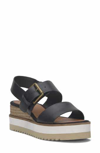 Lucky Brand Turoma Platform Wedge Slingback Sandal