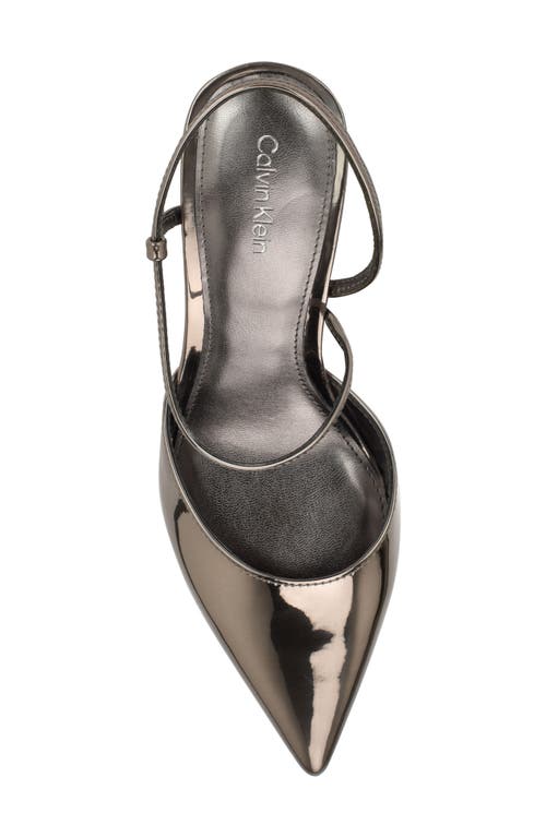 Calvin Klein Women's Cordera Pointy Toe Stiletto Pumps In Pewter