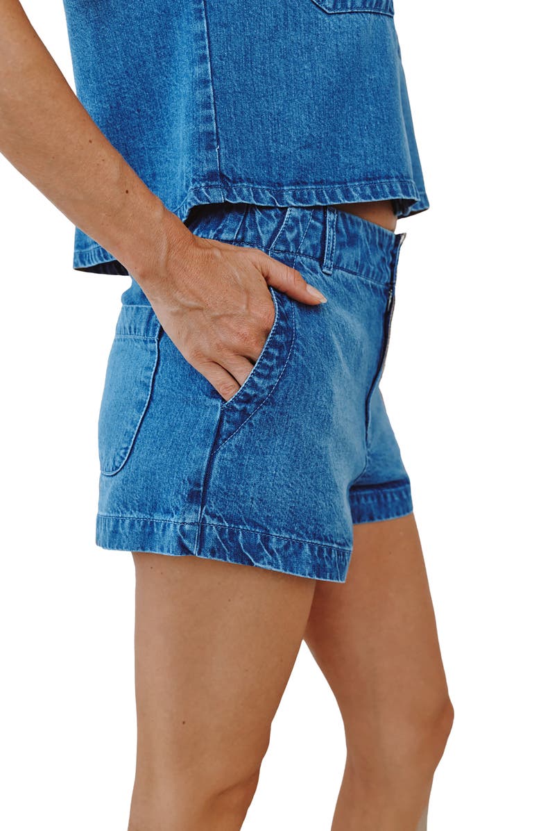 Bella Dahl Elle Playa Denim Shorts, Alternate, color, Spring Horizon Wash