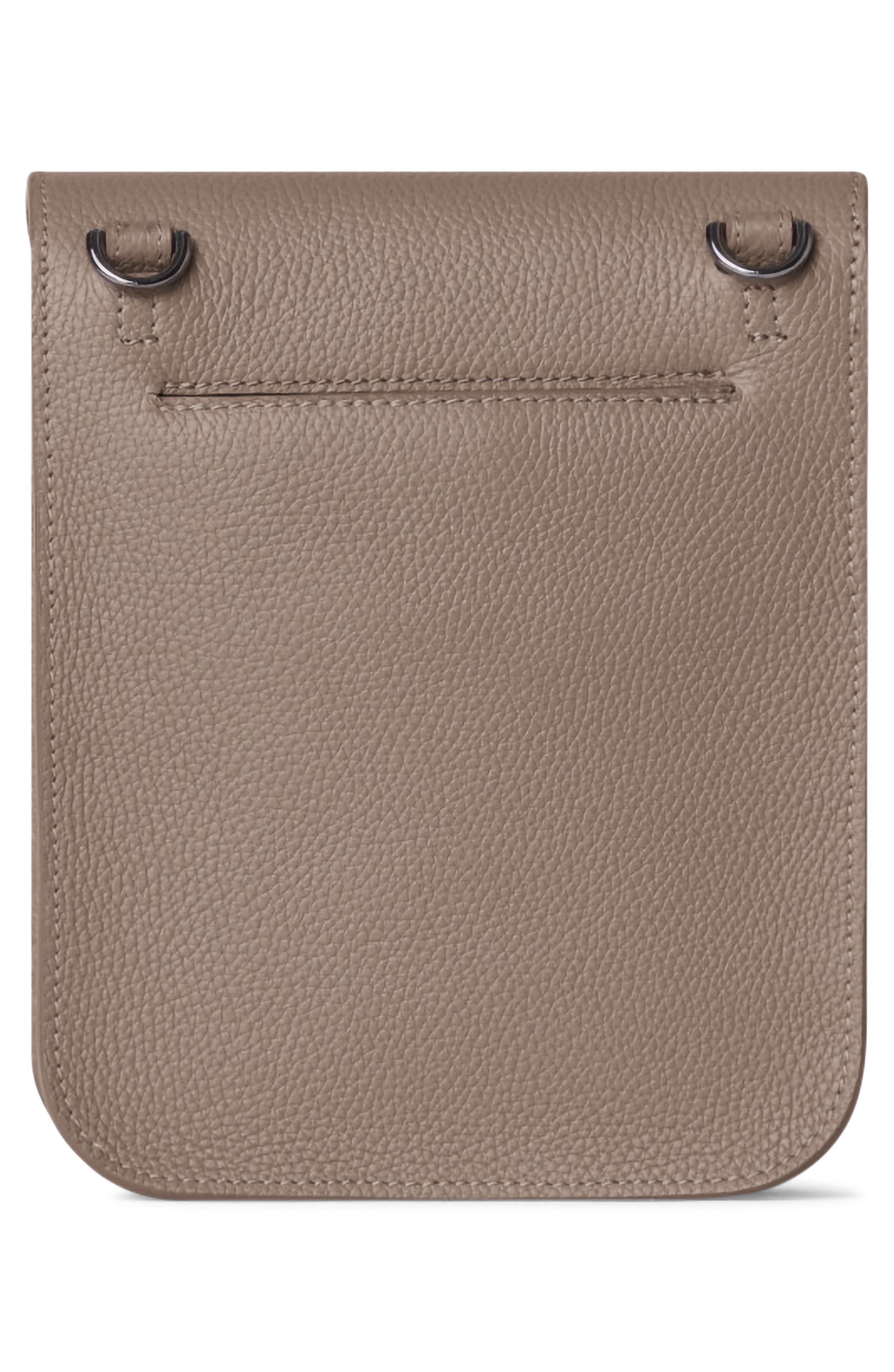 Akris Mini Anouk Leather Crossbody Bag, Alternate, color, Taupe