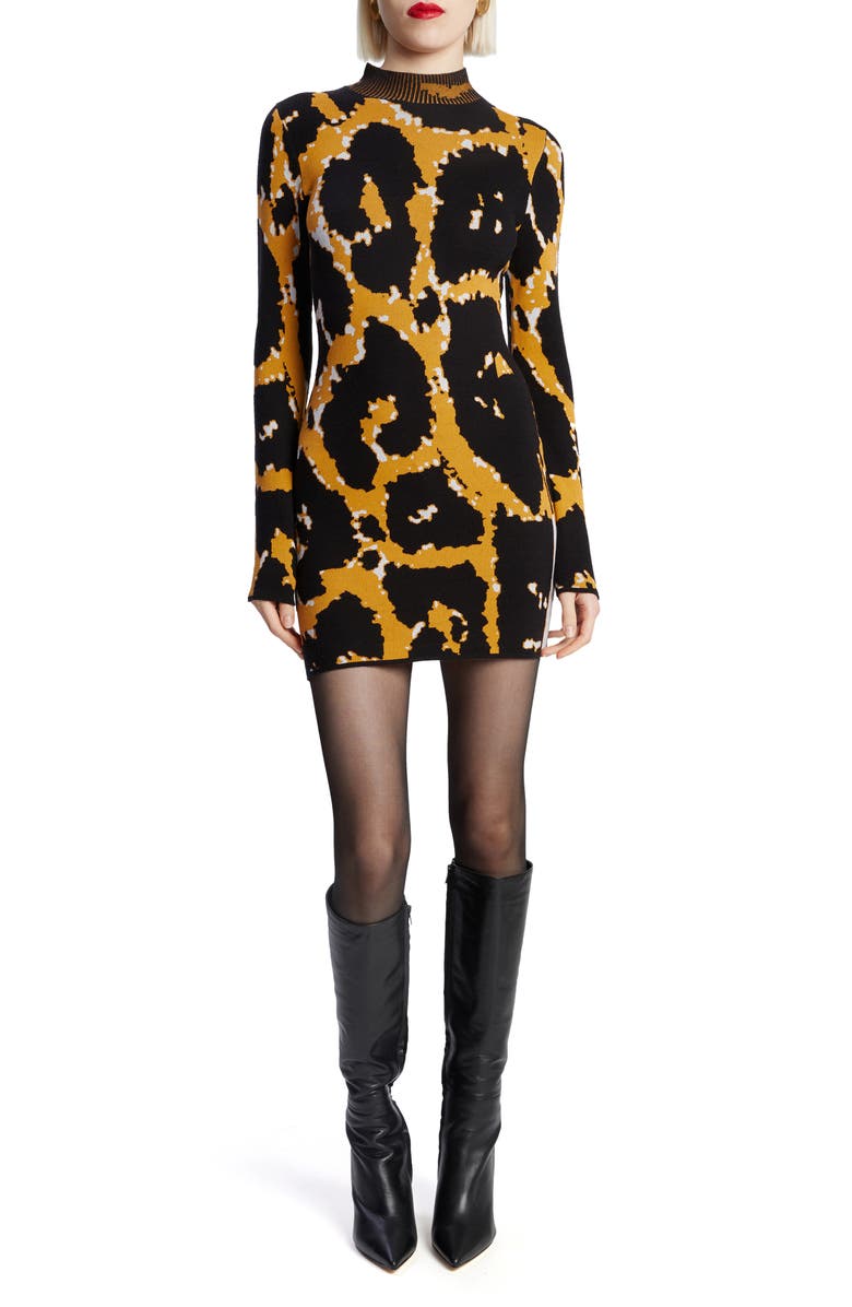 Bardot Gweneth Long Sleeve Knit Minidress, Main, color,