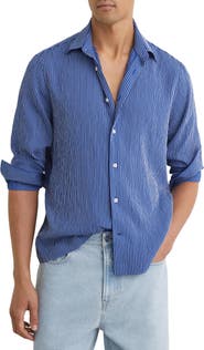 Reiss Boone Striped Button-Up Shirt