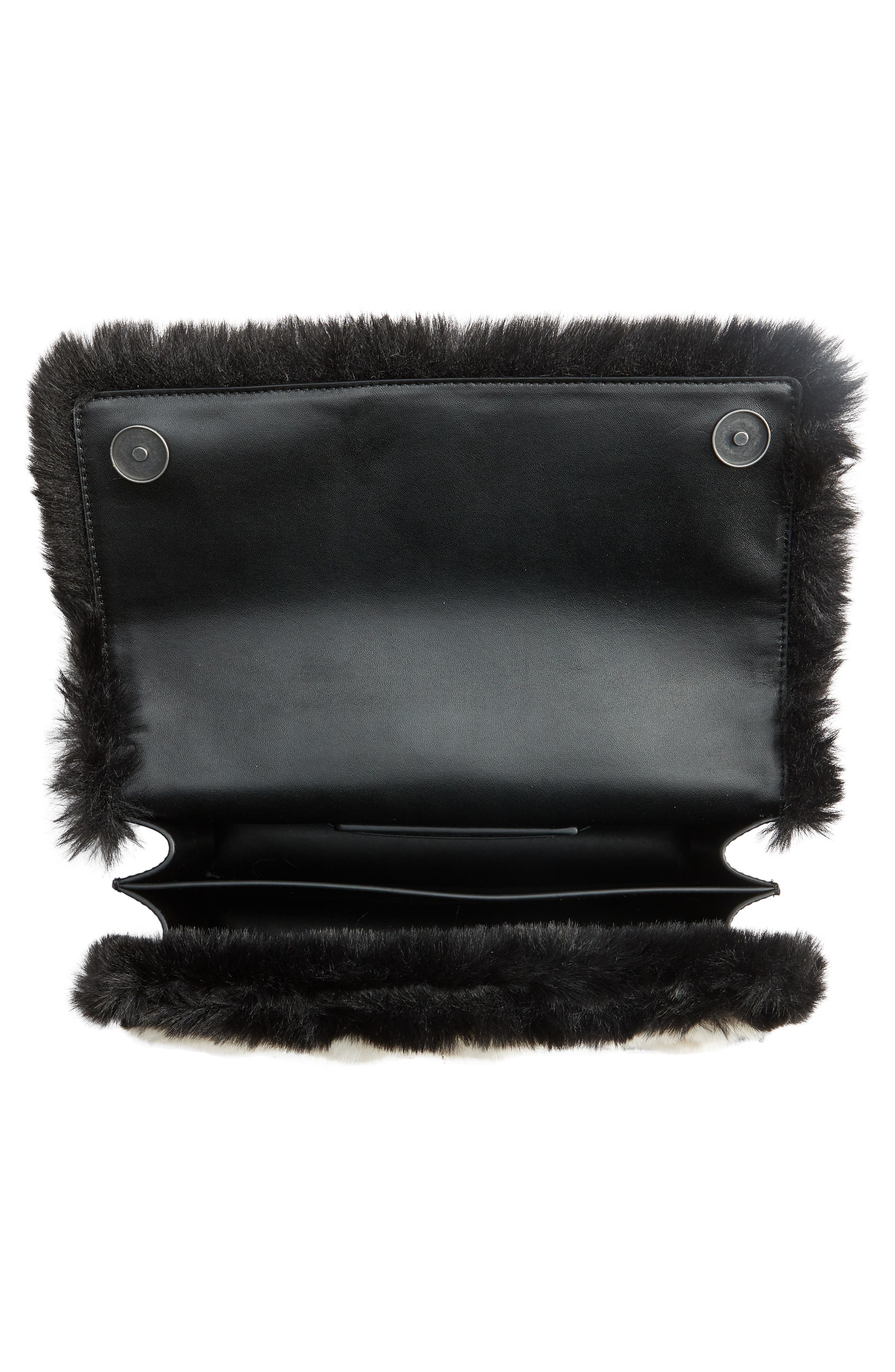 Kurt Geiger London Shoreditch Convertible Faux Fur Crossbody Bag, Alternate, color, 