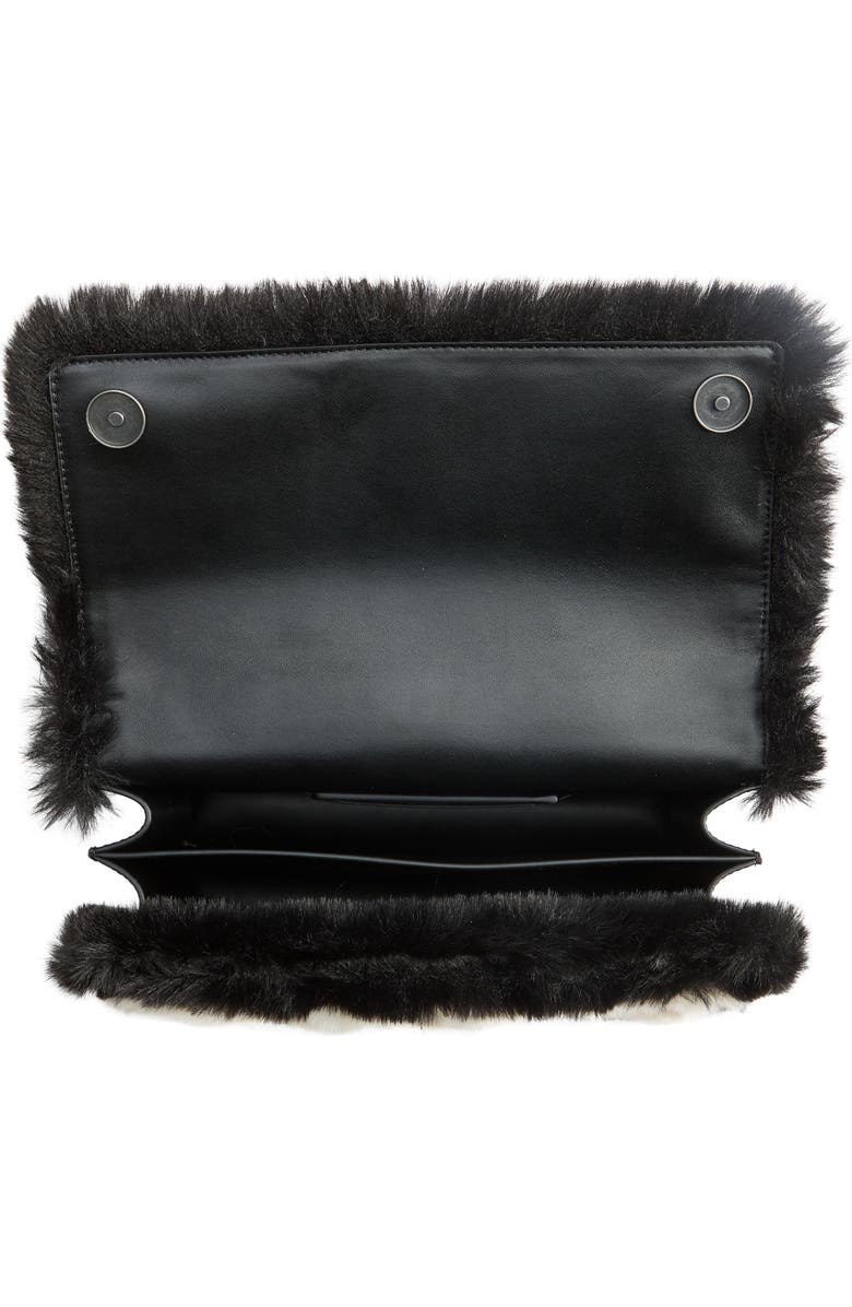 Kurt Geiger London Shoreditch Convertible Faux Fur Crossbody Bag, Alternate, color,