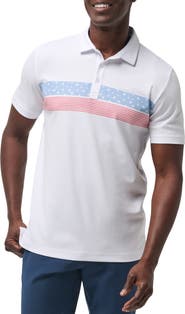 TravisMathew 'Merica Chest Stripe Polo