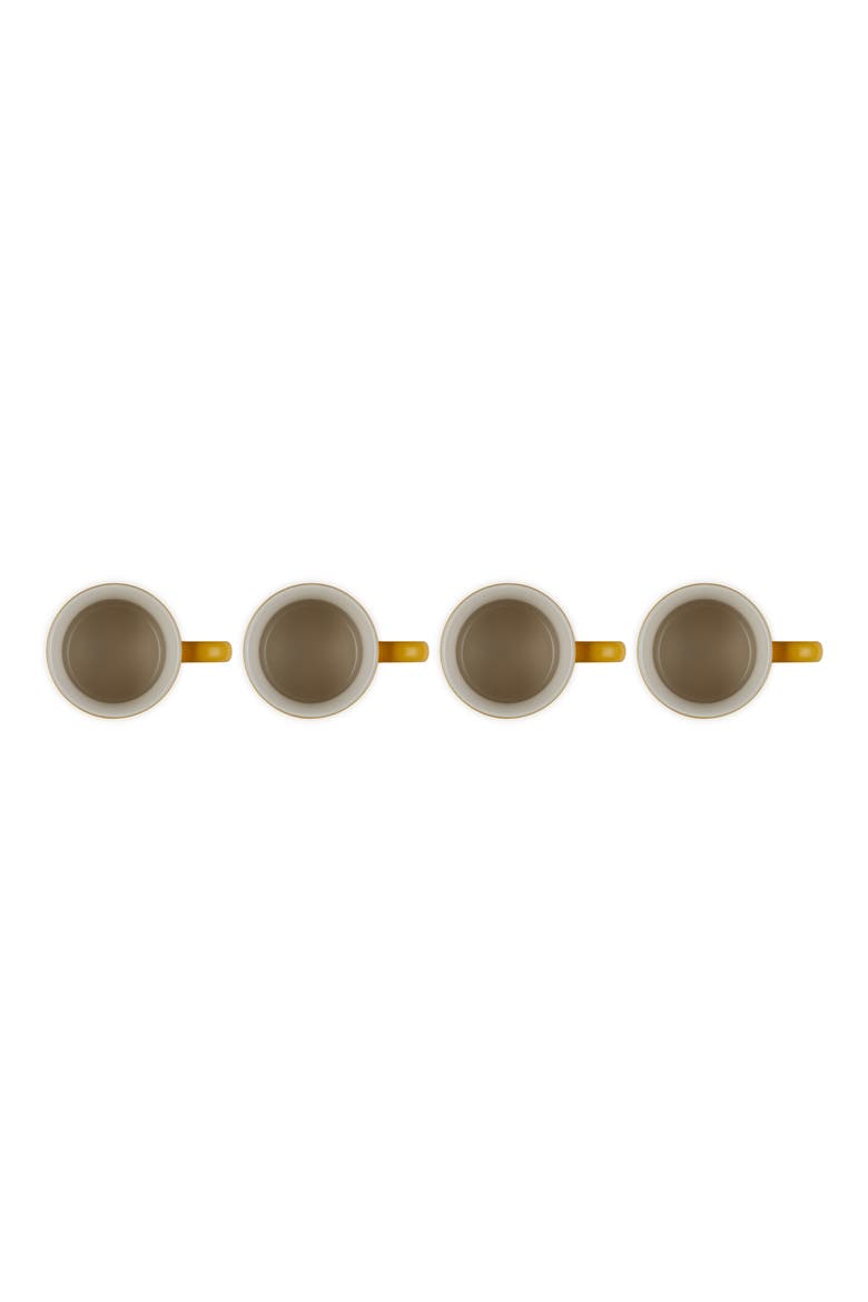 Set of 4 Stoneware Mugs, Alternate, color, NECTAR