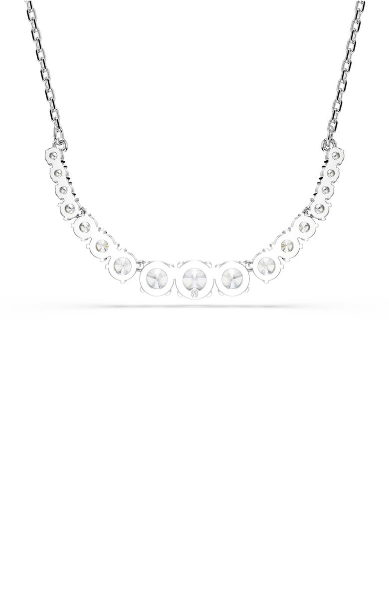Swarovski Matrix Graduating Crystal Necklace, Alternate, color, White/ Silver