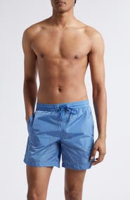 Moncler Logo Patch Swim Trunks