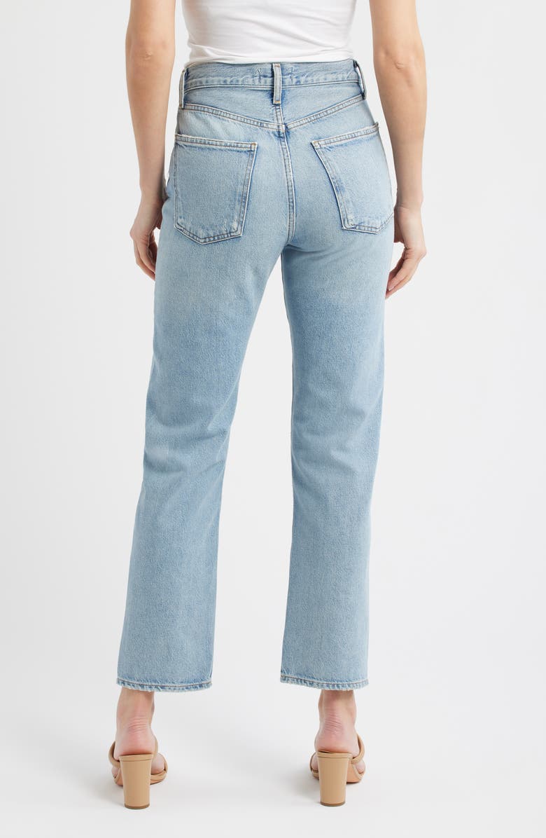 AGOLDE '90s Pinch Waist High Waist Straight Leg Jeans, Alternate, color, Addition Medium Indigo