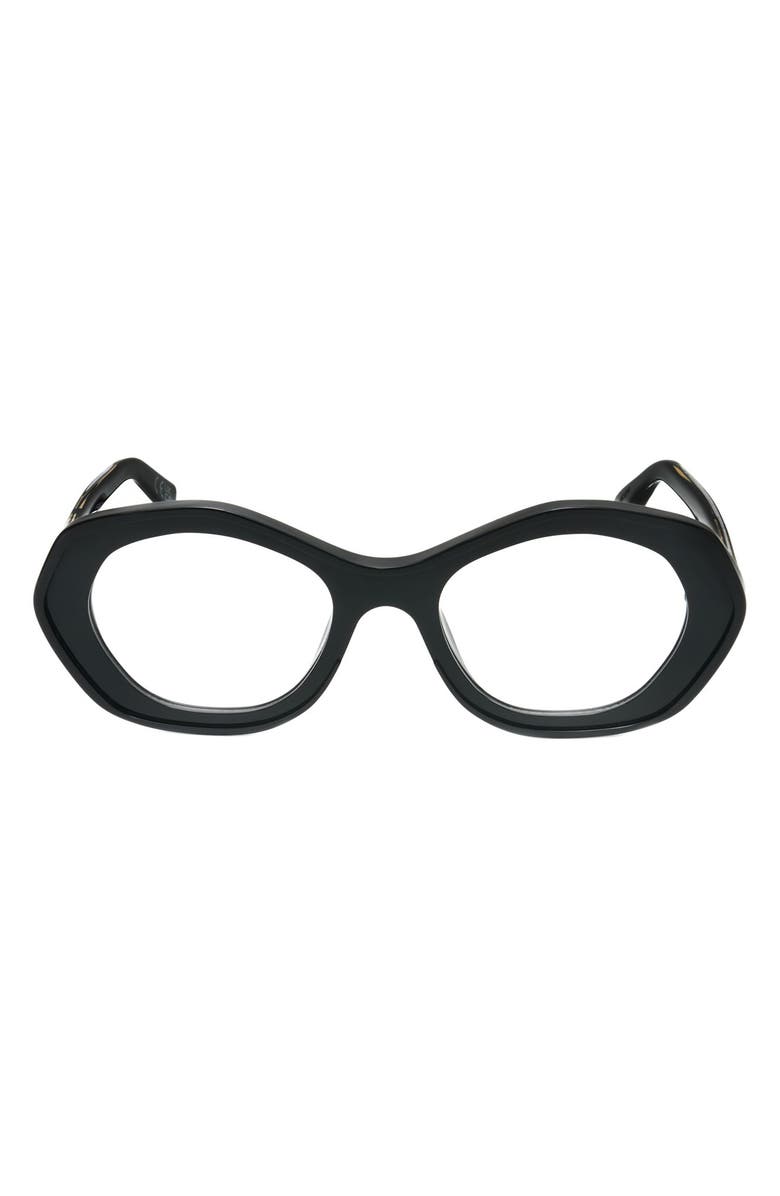 Marni 51mm Round Reading Glasses, Main, color, Black