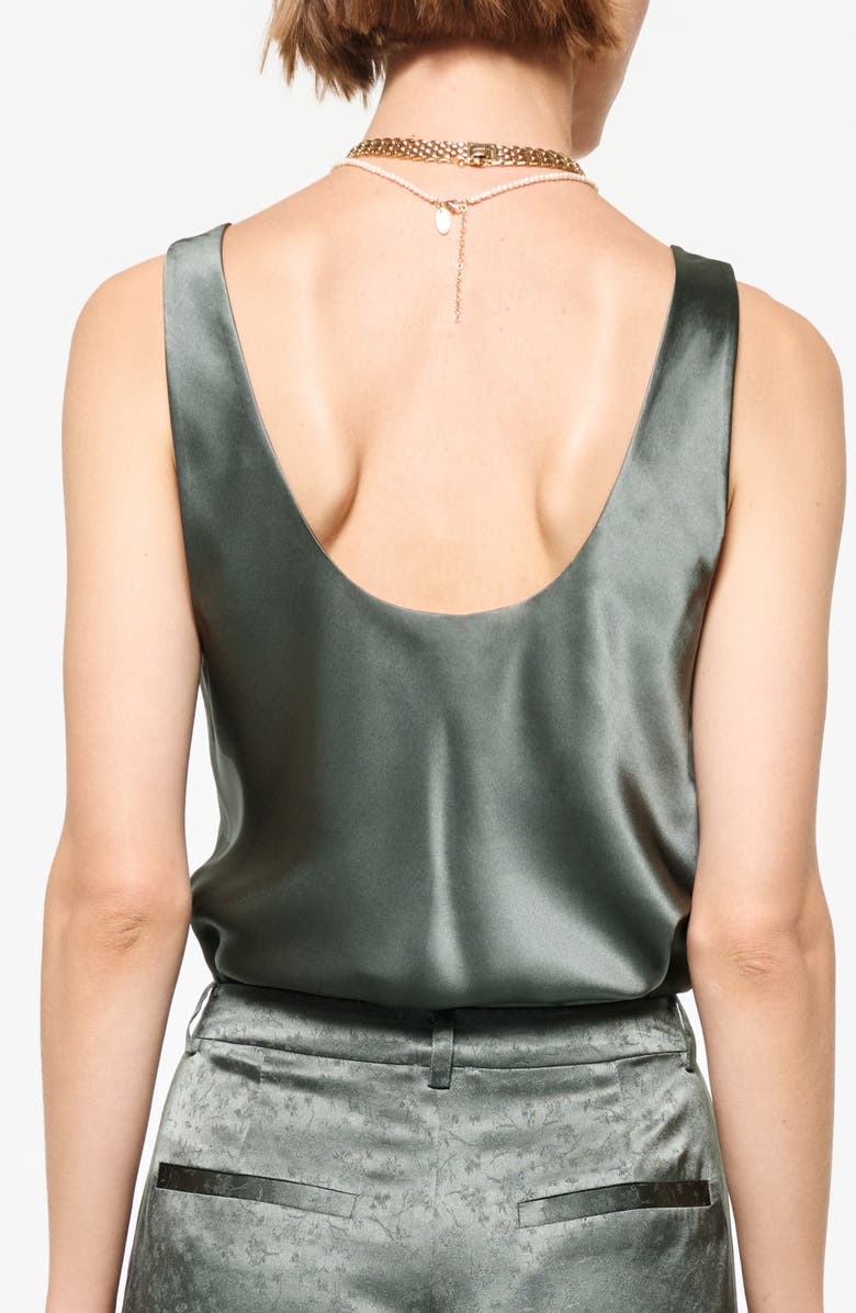 CAMI NYC Andressa Silk Shell, Alternate, color, Bayou