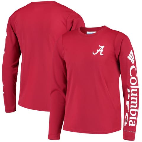 Youth Crimson Alabama Crimson Tide PFG Terminal Tackle Long Sleeve Omni-Shade T-Shirt