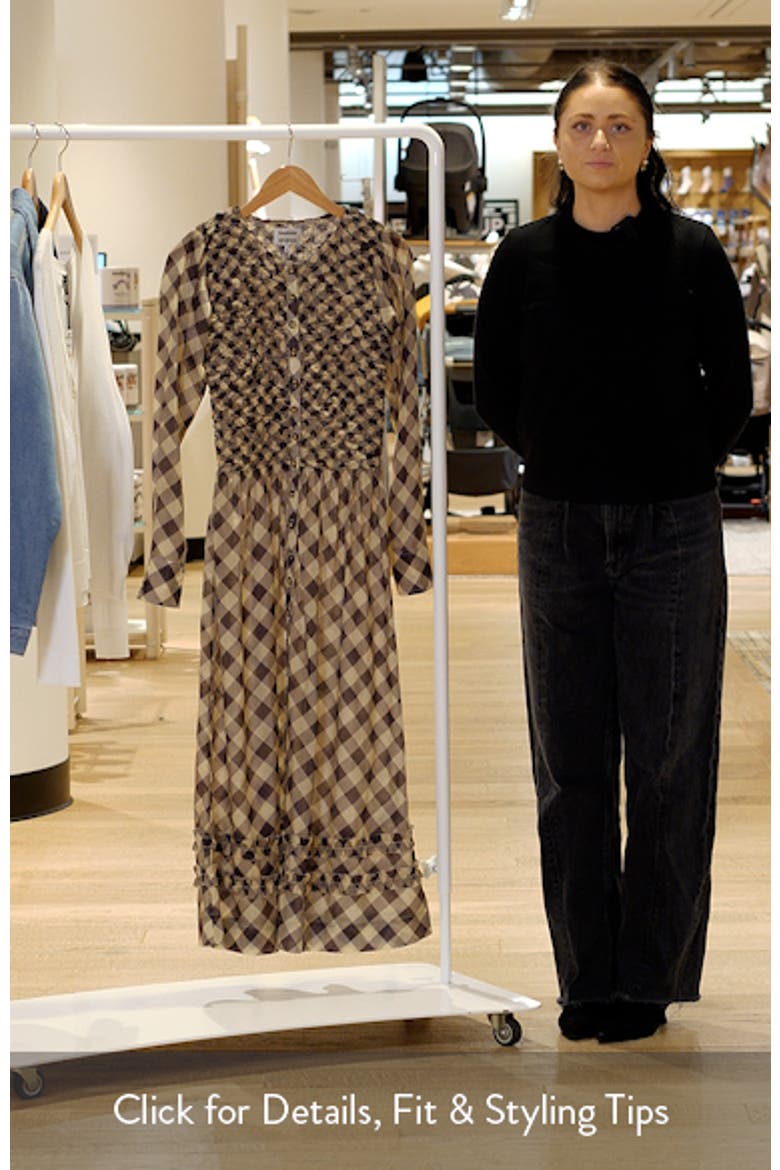Posey Smocked Long Sleeve Midi Dress video