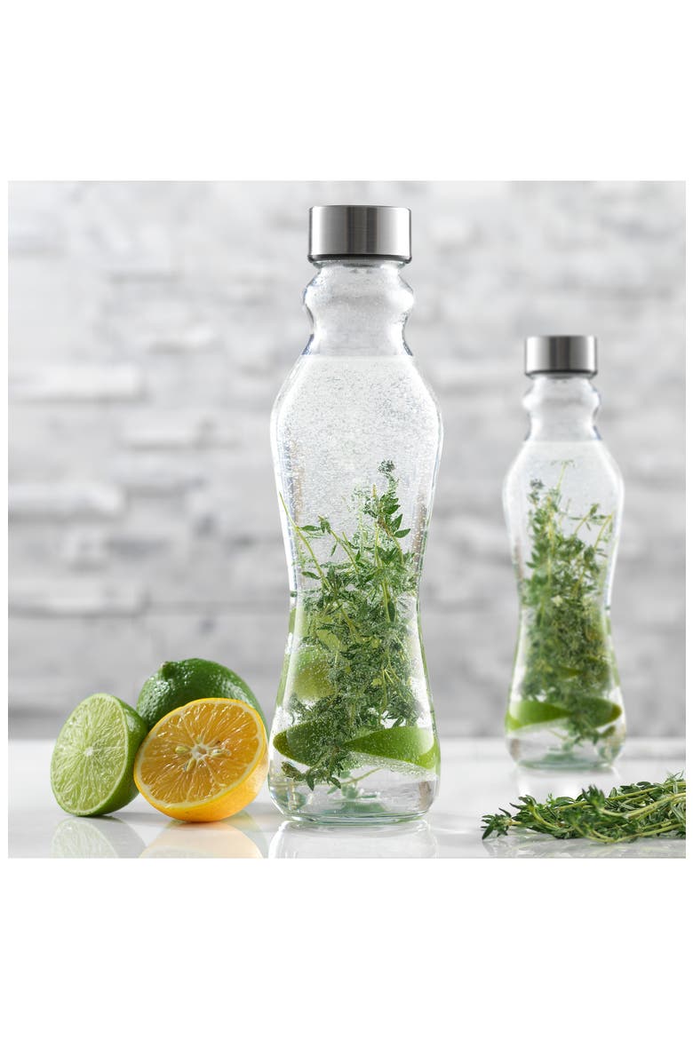 Spring Glass Insulated Water Bottle - Set of 6, Alternate, color, CLEAR