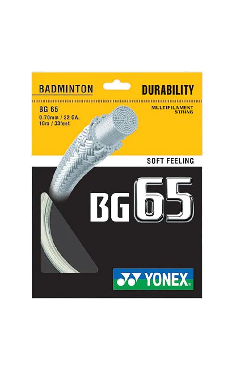 YONEX BG65 Badminton String, Main, color, White