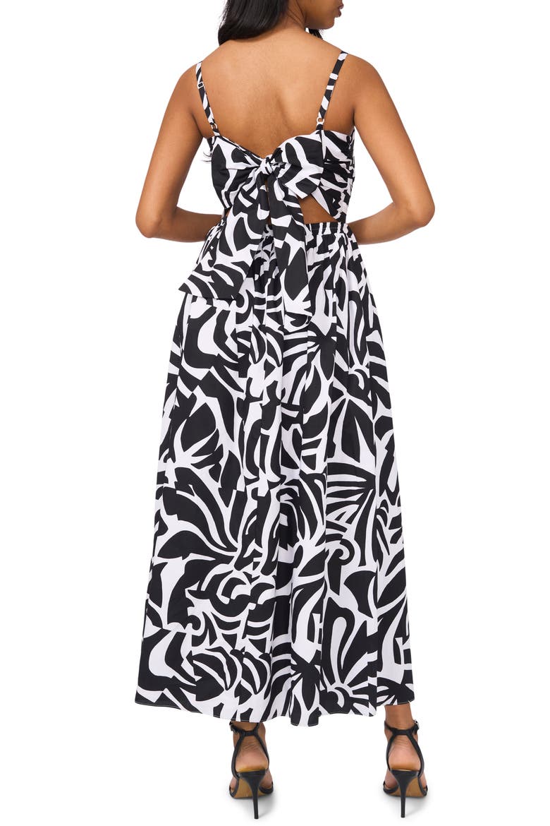 Pleated Bodice Sleeveless Maxi Dress, Alternate, color, RICH BLACK