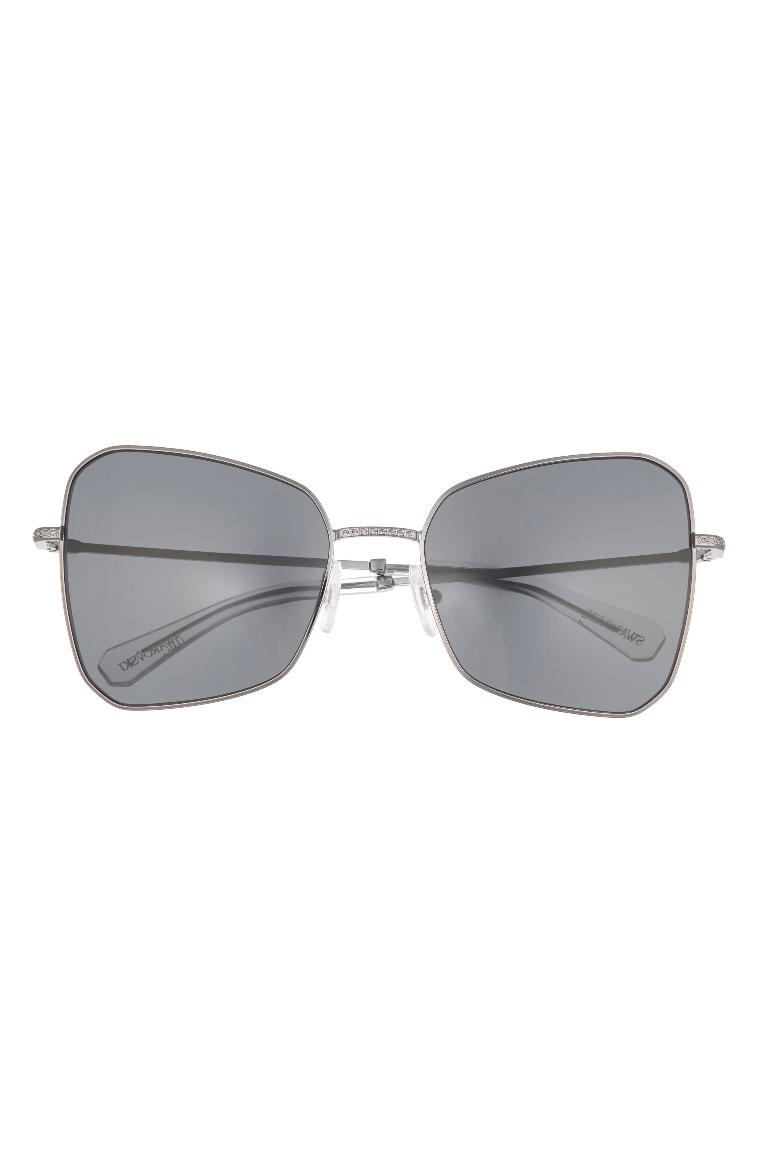 Swarovski 57mm Butterfly Sunglasses