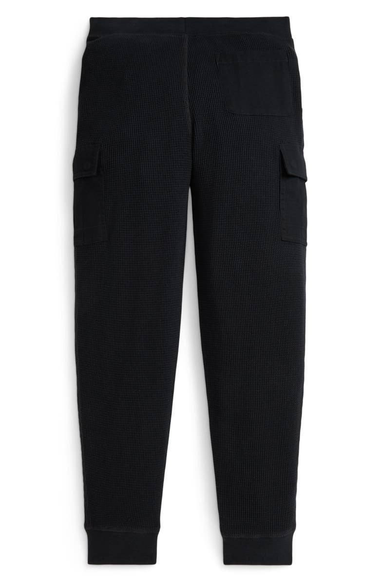 Polo Ralph Lauren Kids' Cotton Waffle Cargo Joggers, Alternate, color, Black