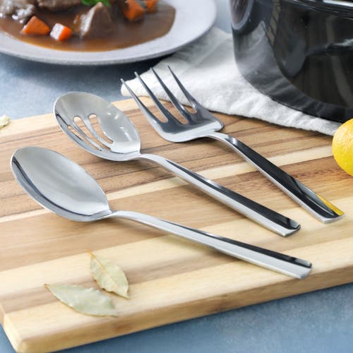 Oster Eastleigh 6 Piece Stainless Steel Hostess Set With Mirror Polish Finish In Silver