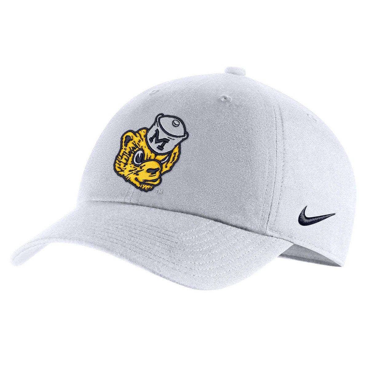 Nike Men's Nike White Michigan Wolverines Heritage86 Logo