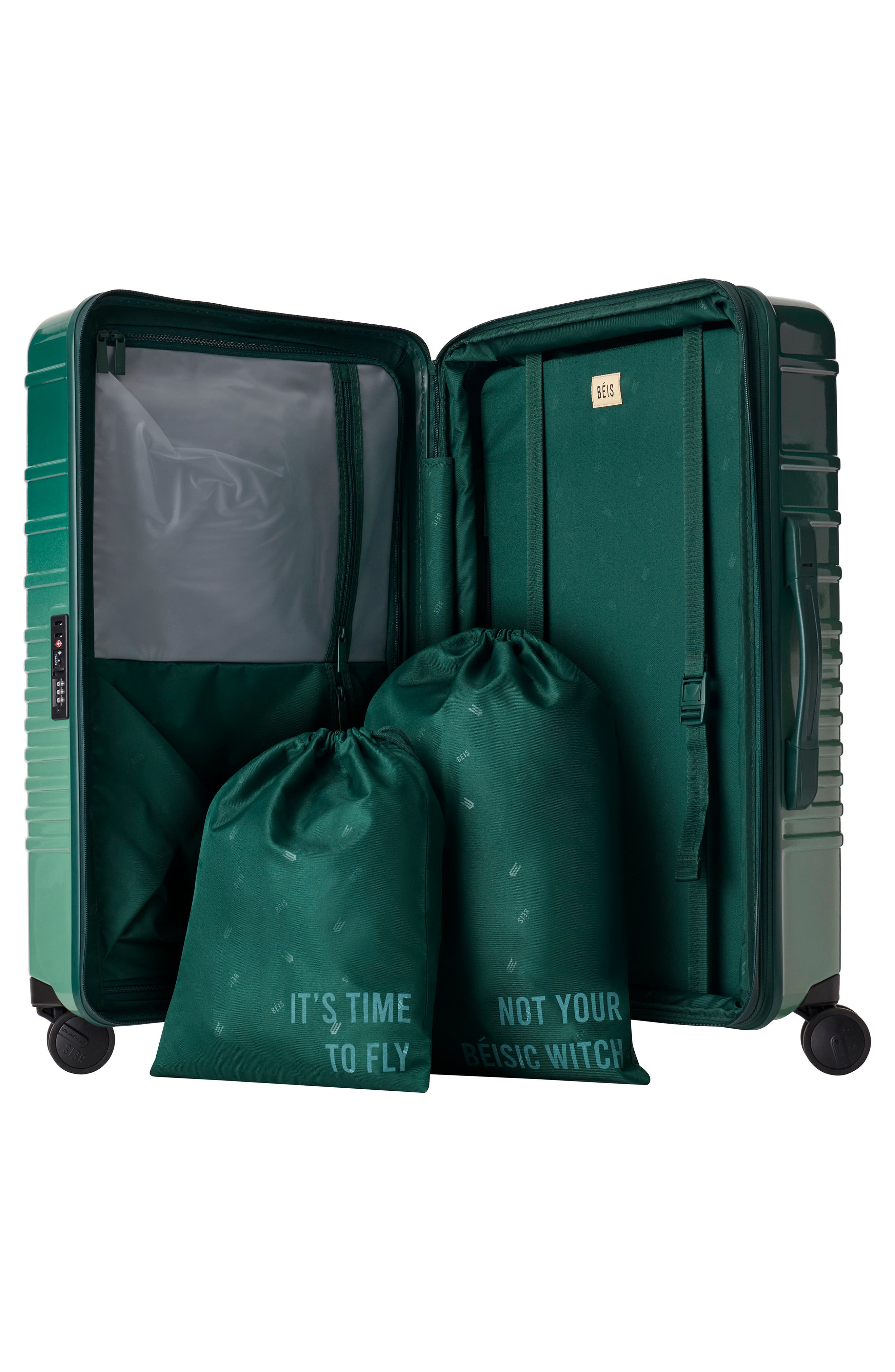 Béis The Wicked Medium Check-In Roller, Alternate, color, 