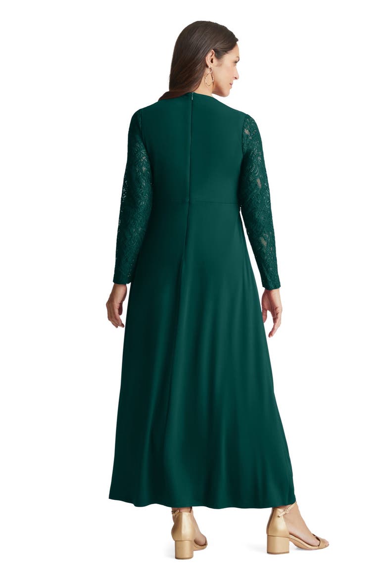 Lace Sweetheart Dress, Alternate, color, EMERALD GREEN