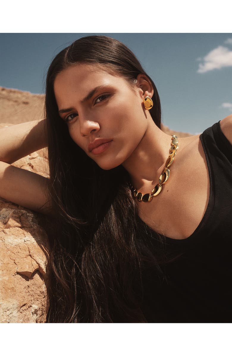 Monica Vinader Aria Collar Necklace, Alternate, color, 18K Gold Vermeil