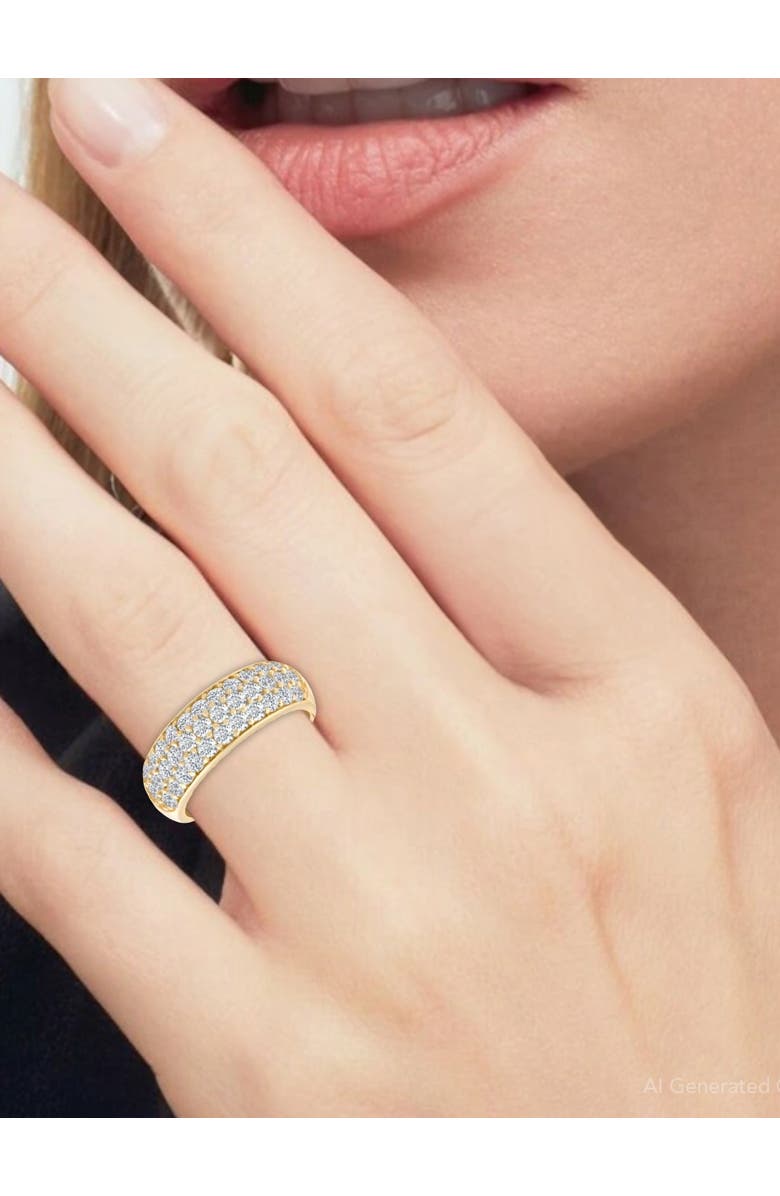 Bliss Diamond 1 3/4Ct Pave Diamond Lab Grown Wedding Anniversary Ring 14k Gold, Alternate, color,