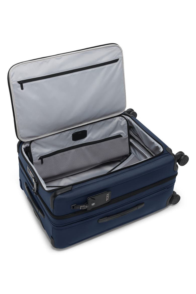 Alpha Medium Dual Access Expandable Checked Luggage, Alternate, color, NAVY