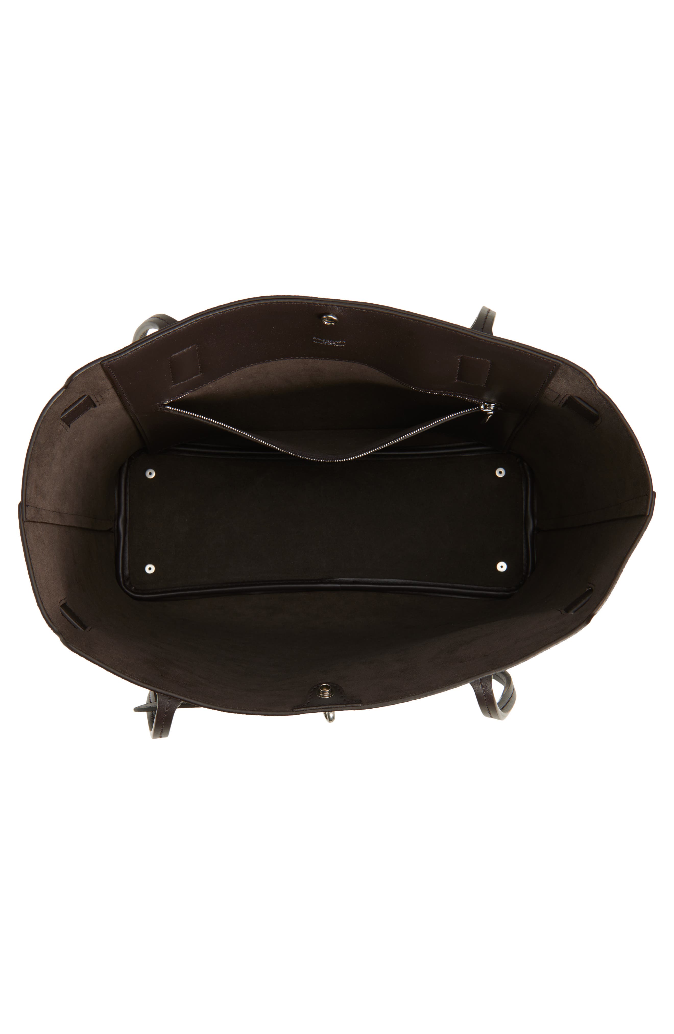 Balenciaga Medium Waxed Suede Tote, Alternate, color, 2308 Light Espresso