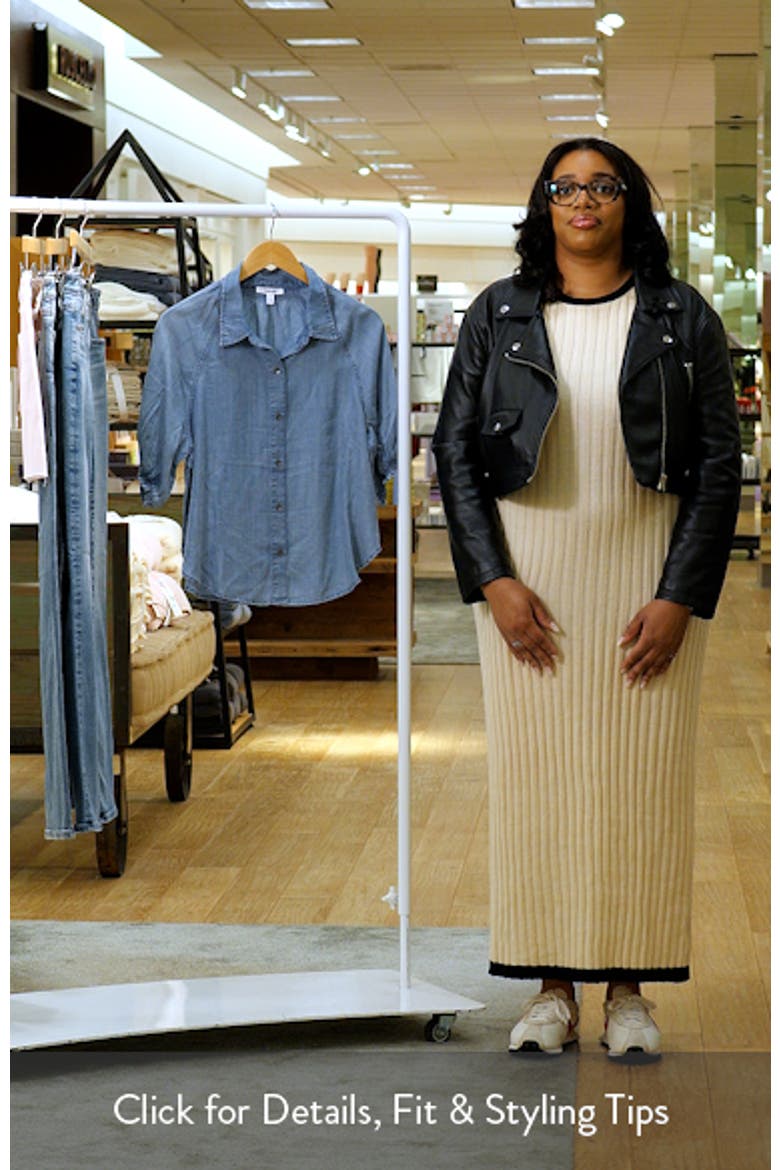 Talia Puff Sleeve Denim Shirt video