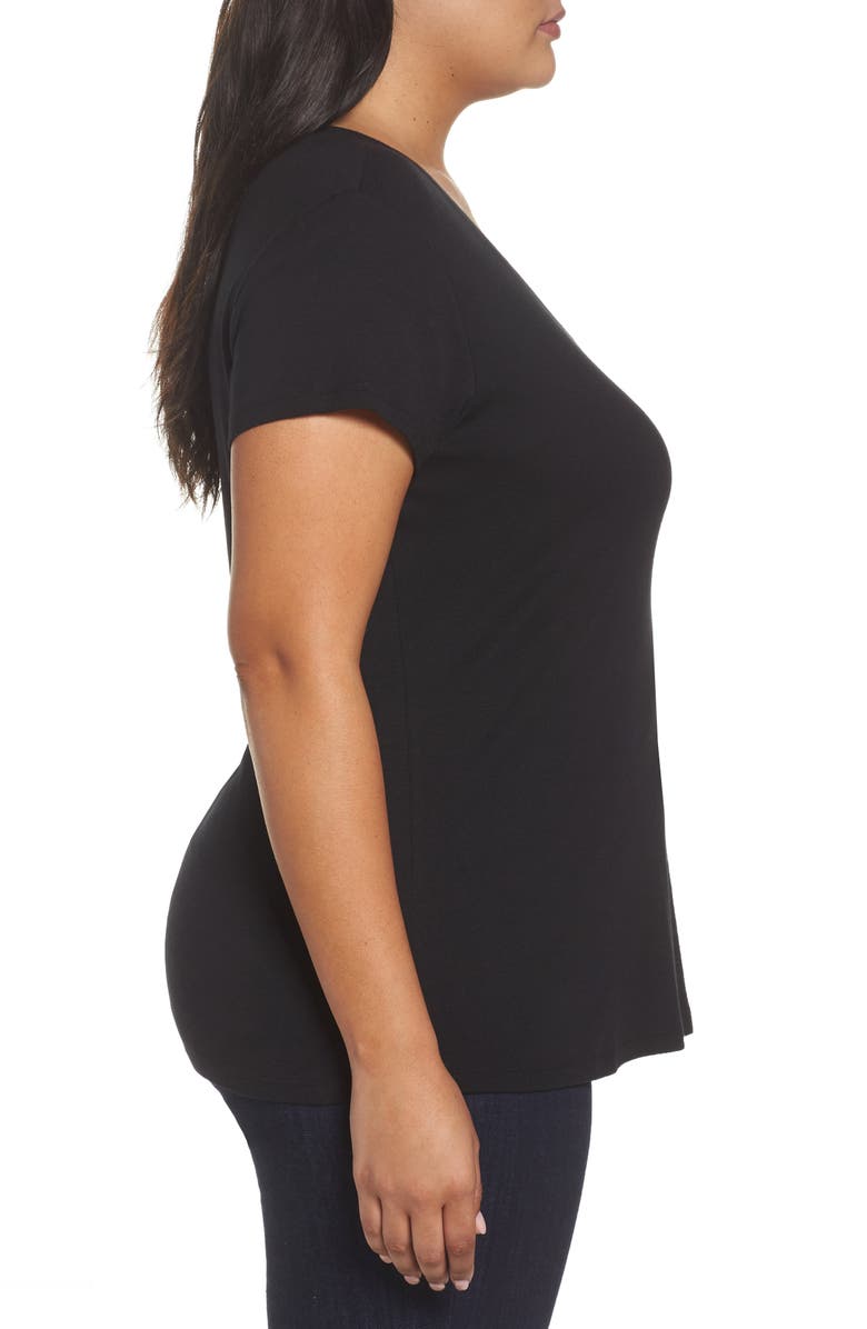 Sejour V-Neck Tee, Alternate, color, 