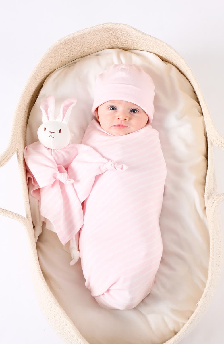 Under the Nile Organic Cotton Bunny Lovey Toy, Alternate, color, 