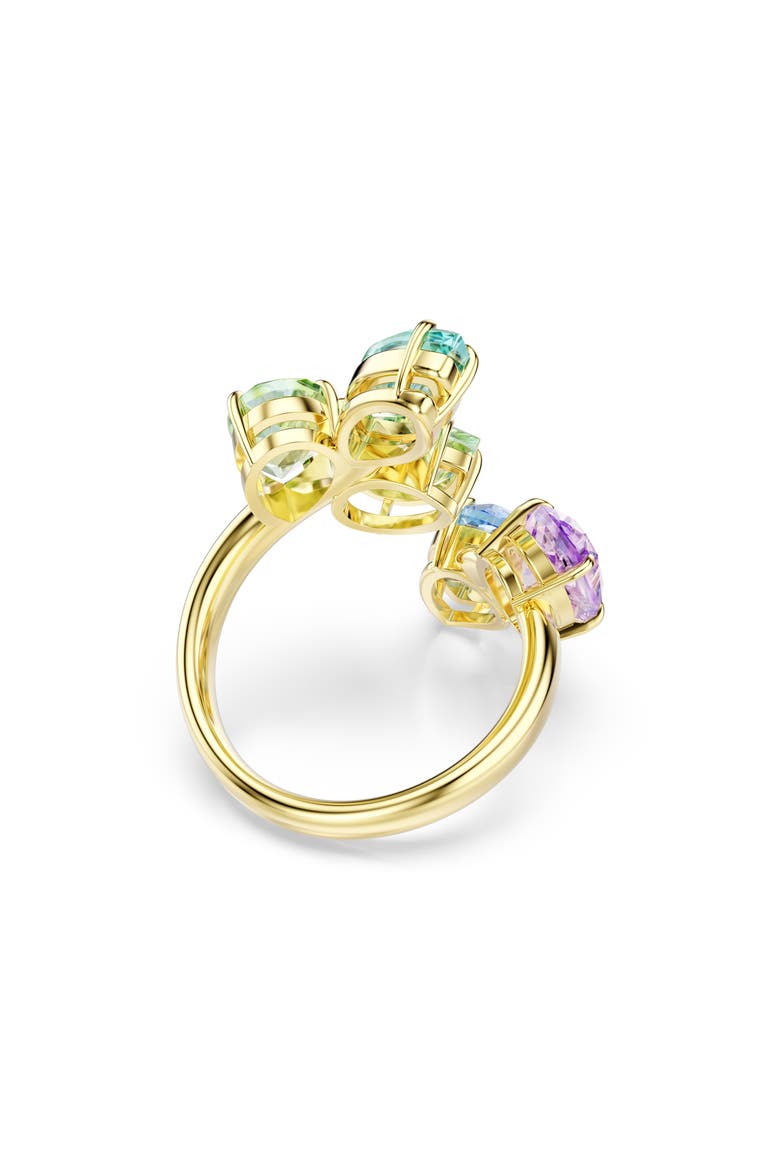 Gema Crystal Bypass Ring, Alternate, color, GOLD/ MULTI